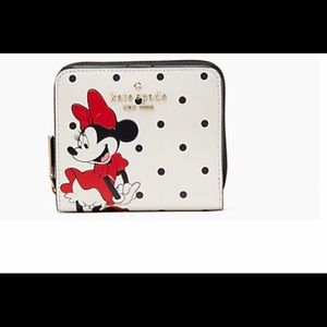 disney x kate spade new york other minnie mouse zip around wallet